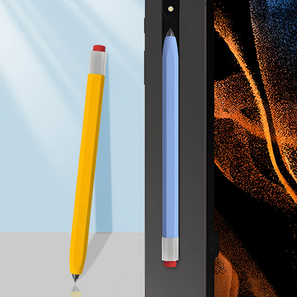 Silicone Case for Samsung Galaxy S Pen S11 S10 S9 S8 S7 Lite Anti‑Roll Flat Stylus Protective Sleeve Anti‑Slip Soft Grip Cover view 3