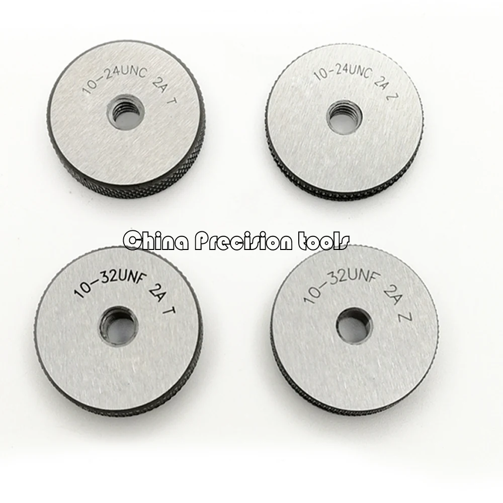Calibrador de anillo de rosca unificada de 2 piezas, calibrador de tornillo 2A UN UNC UNF 1-64 2-56 3-48 4-40 5-40 6-32 8-32 10-24 12-24 1-72 4-48 0-80 10-32