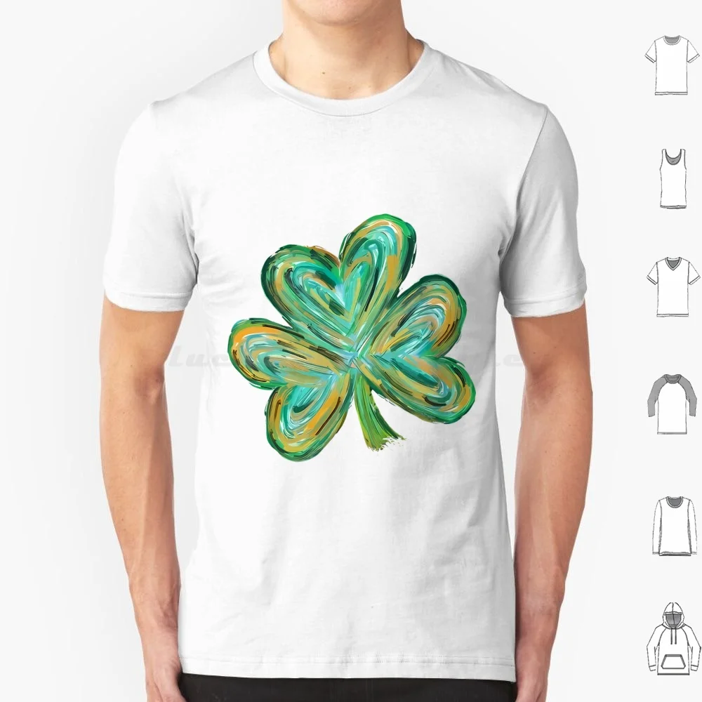 

Футболка Four Leaf Clover, большой размер, 100% хлопок, День Святого Святого Дня, Ирландия, Ирландия, Забавный Святой День, Зеленый День, Трилистник St
