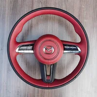 Protector de volante rojo vino para Mazda CX-30 CX30 CX50 CX-50 Mazda 3 2020-2024 DIY Interior de coche de cuero antideslizante