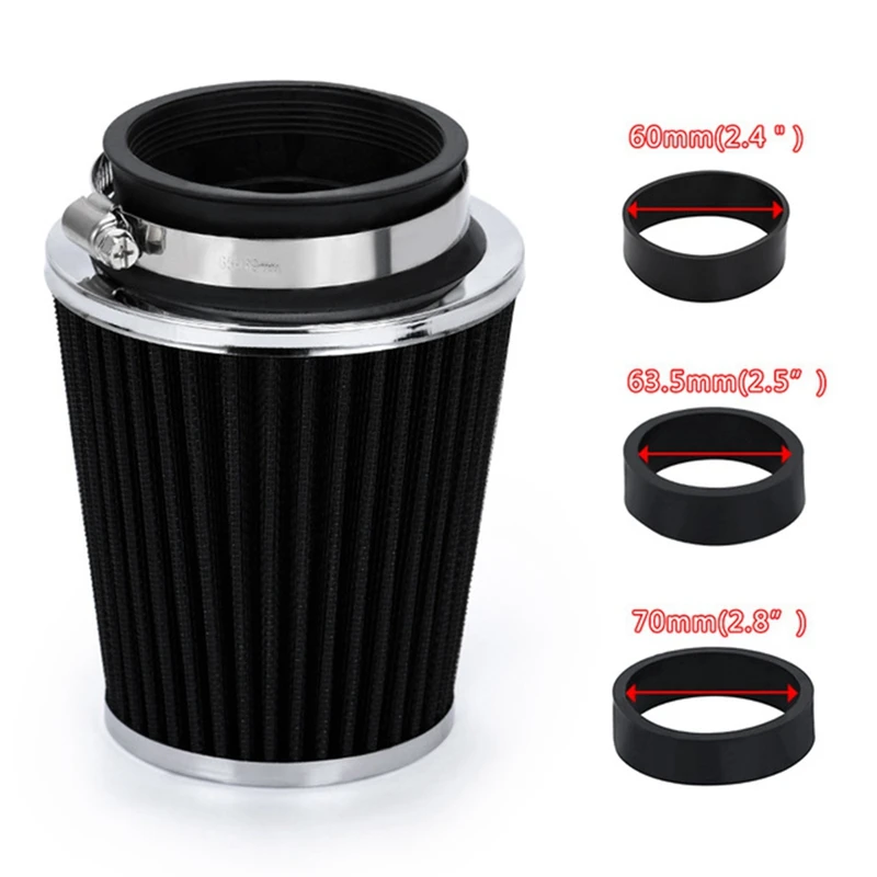 Universal Car Modified Air Filter Mushroom Head Air Filter Elements 76Mm/70Mm/63.5Mm/60Mm Car Accessories