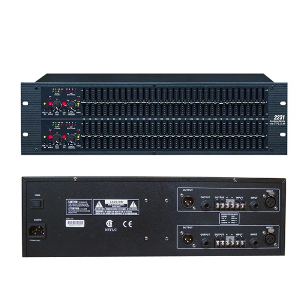 

Профессиональный аудиоэквалайзер Accuracy Pro Audio EQ-2231 Broadcast Class в металлическом корпусе для клубов и MP3/караоке-плееров