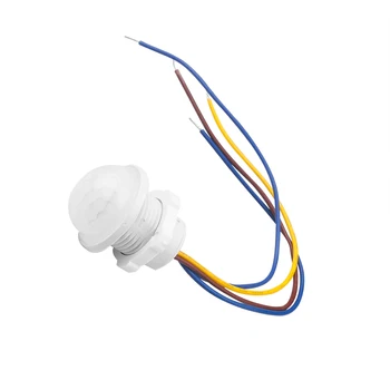 LED PIR hiçbir ayarlanabilir gecikme insan vücudu kızılötesi dedektör IR kızılötesi hareket sensörlü ışık ev AC 85-265V için anahtarı