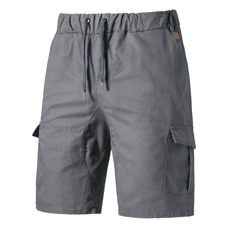Summer Multi-Pocket Drawstring Cargo Shorts Men's Sportswear Casual Trousers