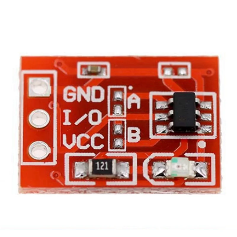 Pro 100 Uds Ttp223 botón táctil Modular autobloqueo Jog interruptor capacitivo transformación de un solo canal