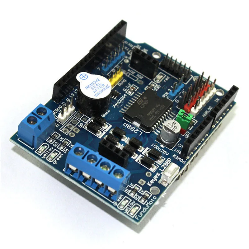 

L298P DC Stepper Motor Board 5V DC Stepper Motor Controller Dual for Arduino DIY