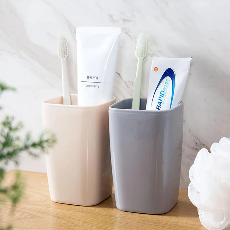 1PC Eco-friendly Bathroom Sets Japanese-style Thick Circular Cups Toothbrush Holder Cup PP Rinsing Cup Wash Tooth Mug