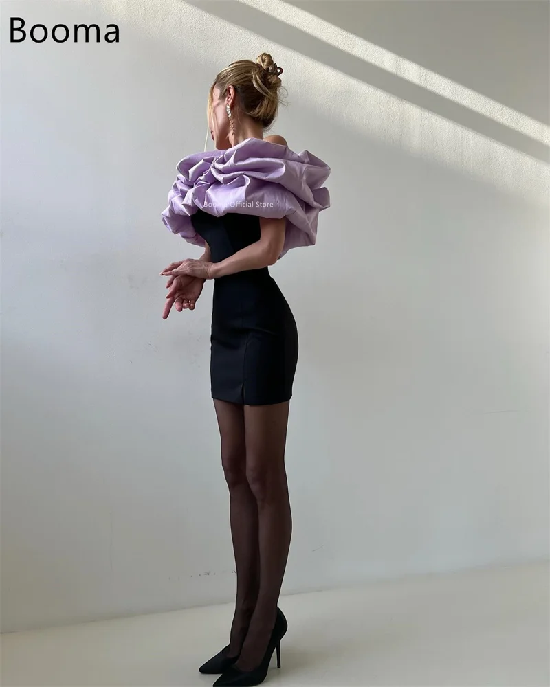 Booma بسيط قبالة الكتف فساتين سهرة صغيرة حورية البحر رداء حفلات رسمية للنساء أنيقة مطوي فستان حفلات تخصيص 2025