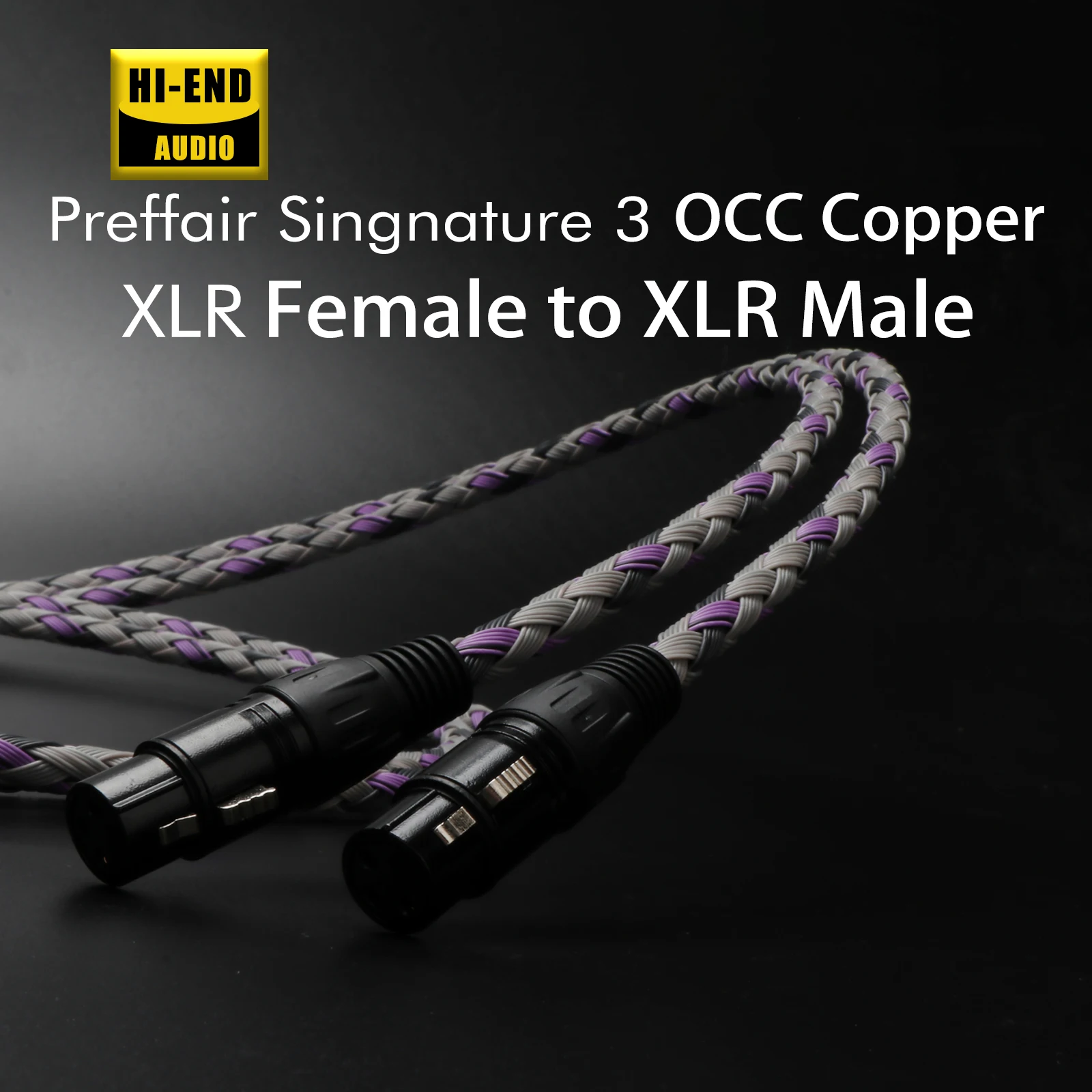 

XLO Signature S3 OCC XLR Cable 24K Gold Plated Male To Female Plug HiFi XLR Audio Balanced Cable for Amplifiner
