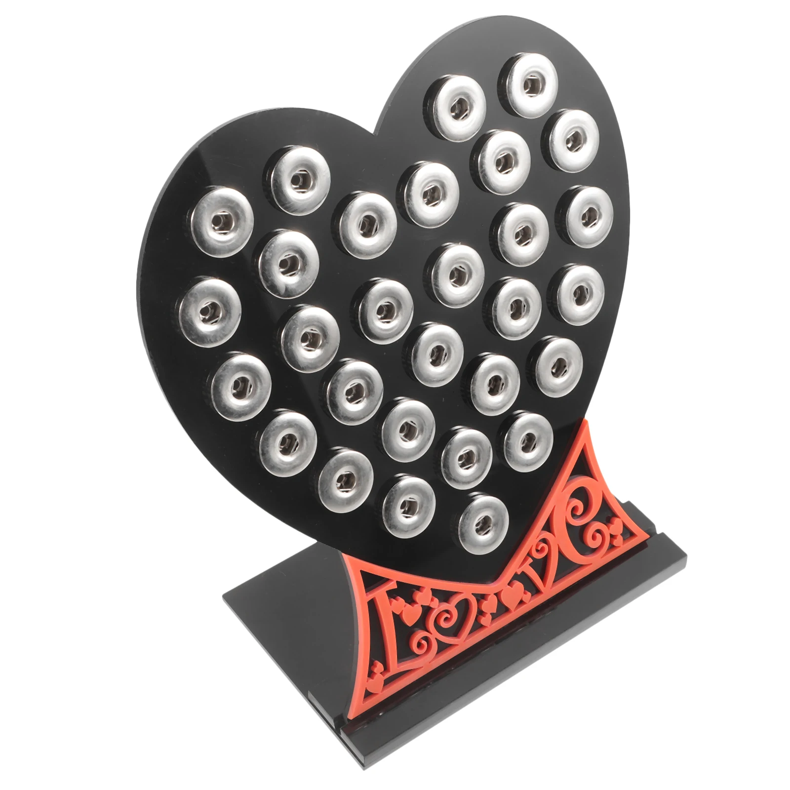 

Jewelry Button Display Board Black Storage Rack Organizer Stand for Selling Buttons Jewelry Showcased Display Tool