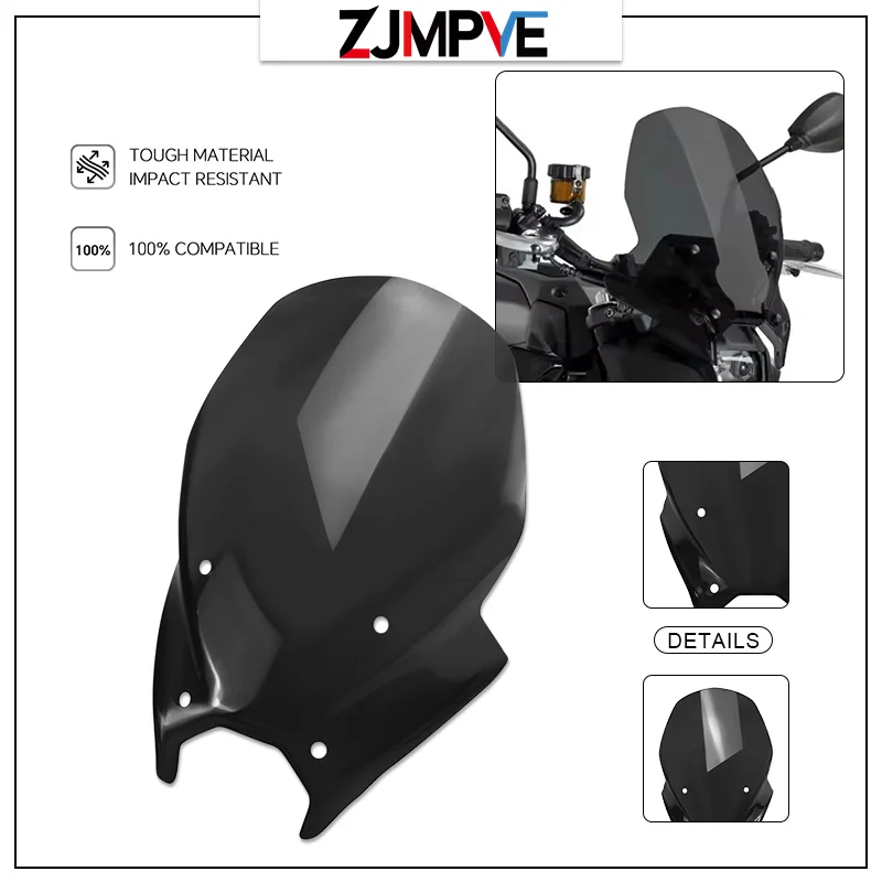 

mt09 Front Windshield Wind Screen Visor Fairing Cover For MT-09 MT09 2024-2025 Motorcycle Front WindScreen Deflector Accessories