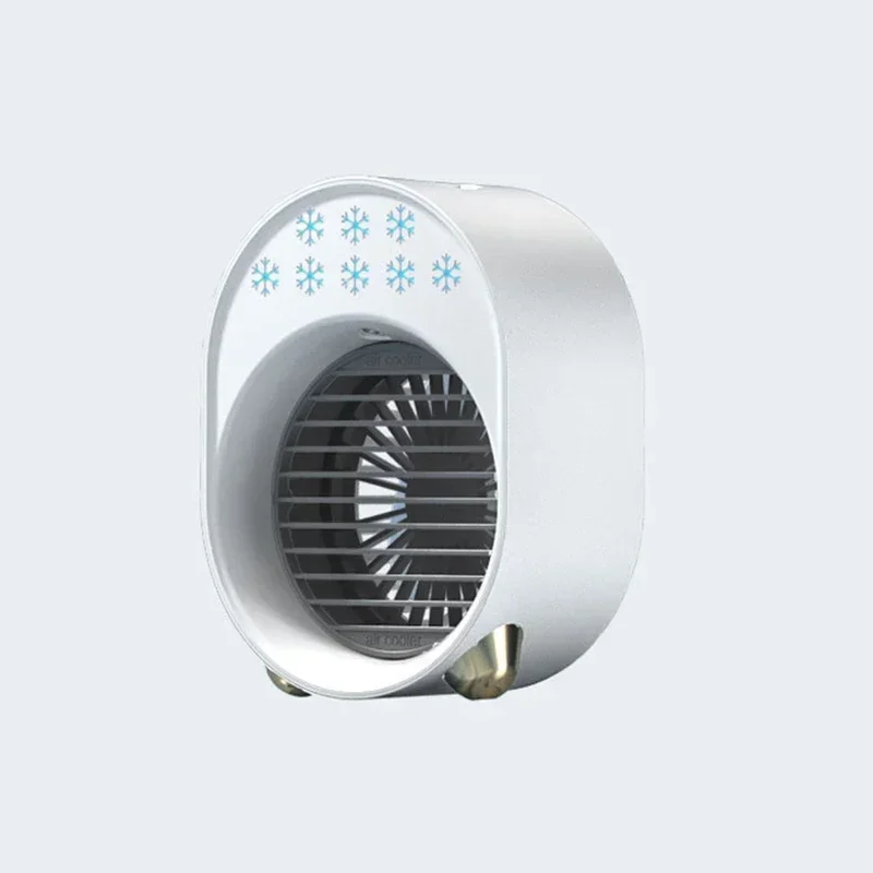 USB Desk Fan Small Personal Table Air Conditioning Fan Strong Wind Quiet Operation Portable Mini Cool Fan for Office Bedroom view 3