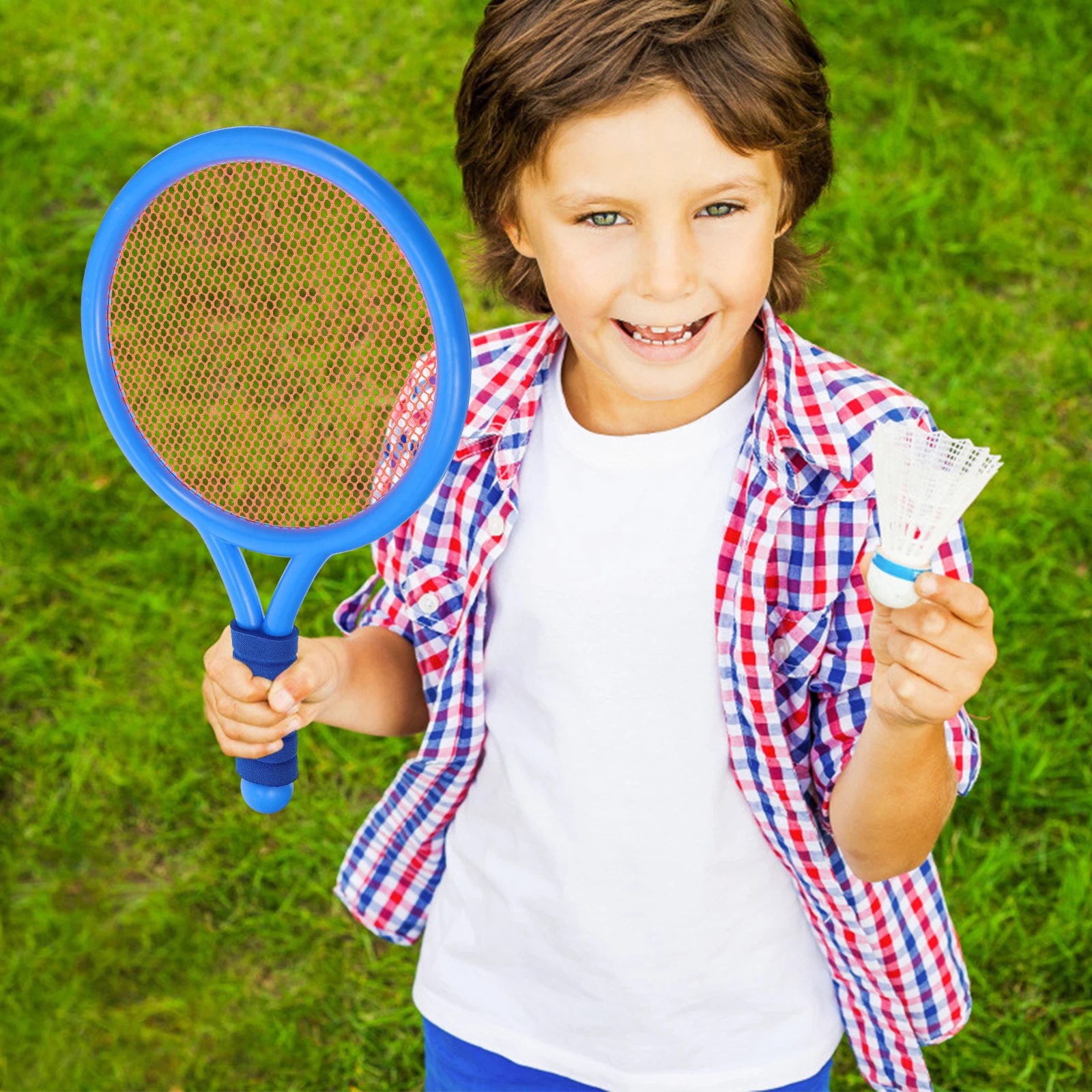 

1 set 1 Set Badminton Racket Set For Kids Lightweight Portable Anti-Slip Handle Outdoor Sports For Children 3 To 10 Years