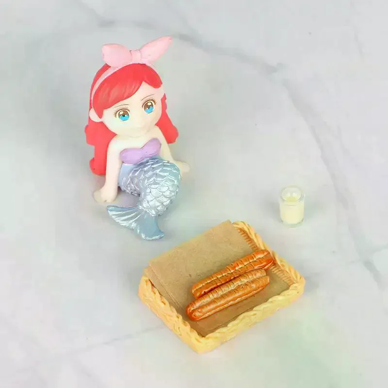 5 pçs casa de boneca acessórios cozinha ornamentos em miniatura para casa de bonecas leite soja e massa frita varas conjunto fingir jogar brinquedo modelo