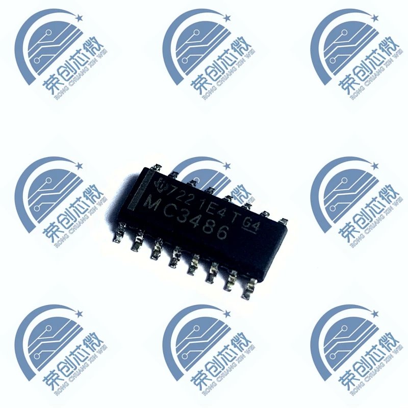 Novo Importado Original Tampão Linha Driver, MC3486DR MC3486 SMD SOP-16, 10pcs por lote