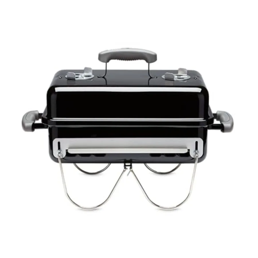 

Go-Anywhere Charcoal Grill Compact Portable BBQ Grill for Camping, Tailgating Outdoor Cooking with Steel Grate Precise Airflow