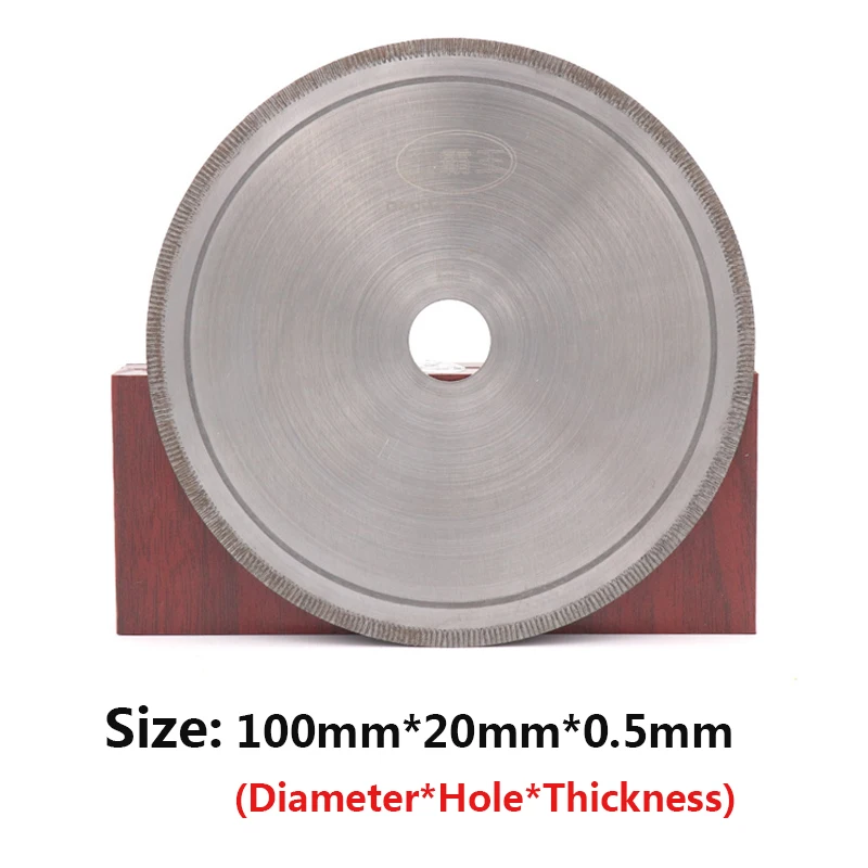 Imagem -02 - Polegada Diamante Lâmina de Serra Circular Dente Reto 100 Disc 500 mm Corte Disco Caramanchão para Jade Ágata Gemas Vidro Pedra Polimento Ferramentas 20 20
