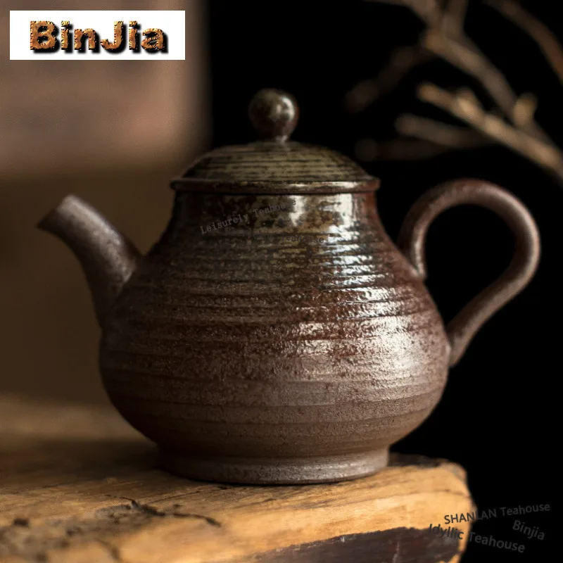 

150ml Kiln Change Clear Water Firewood Teapot Luxury Tea Infuser Pot Household Tea Brewing Kettle With Filter Teaware Collection