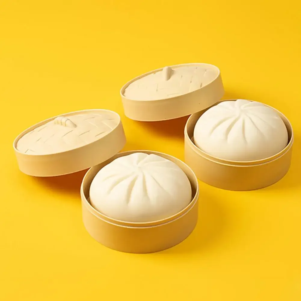 Buns Squeeze Slow Rising Stress Relief Squeeze Toys Simulation Steamed Buns Squeeze Toys Antistress Model Kid Gift