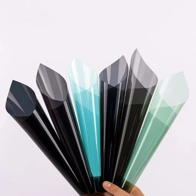 High Quality 2mil PET Polyester Solar Tinted Window Film UV500 Anti-Ultraviolet Protective Roll Shape