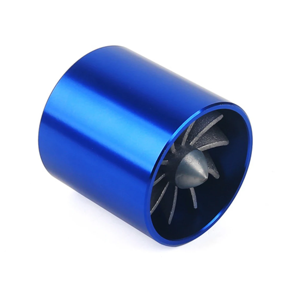 Aluminum Alloy Air Flow Device Air Compressor 22*22*8cm Car Air Intake Turbonator Fits 65mm To 74mm Hoses High-Speed Operation