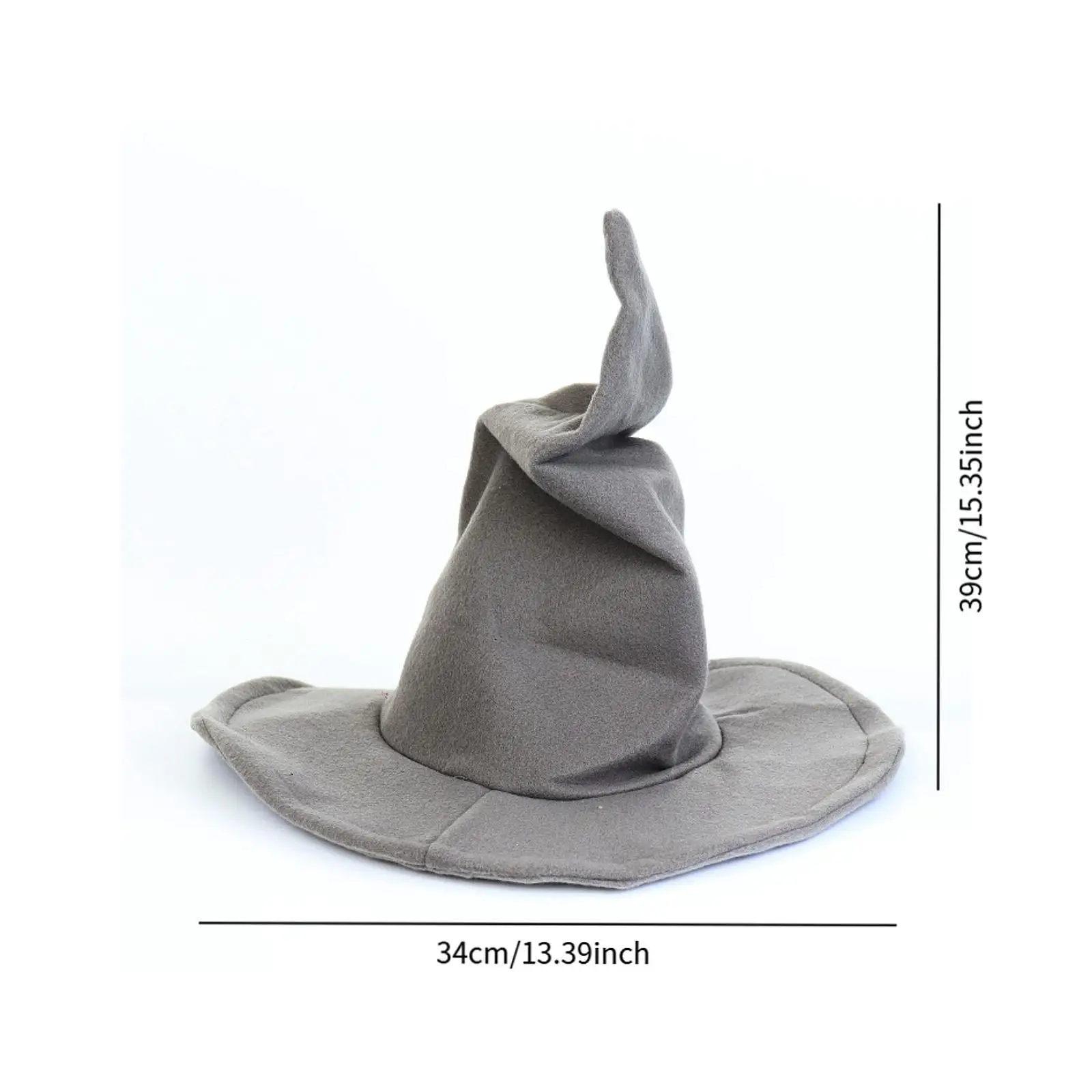 Halloween Witch Hat Gothic Wizard Dress up Pointed Cap for Holiday Photo Props