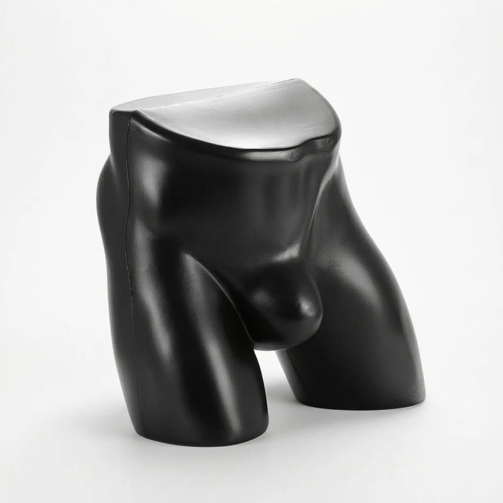 Mens Underwear Display Stand Male Torso Mannequin Lower Body Form PE Plastic Realistic Silhouette for Retail Counter Fitting