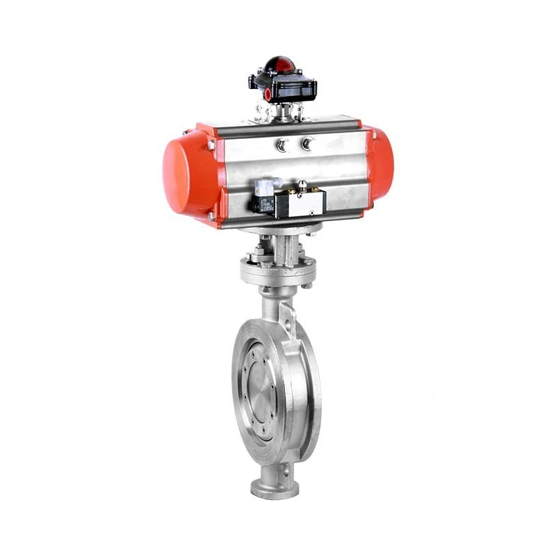 Pneumatic Clamp Double Eccentric Butterfly Valve/High Performance Butterfly Valve/Low Wear and More Durable