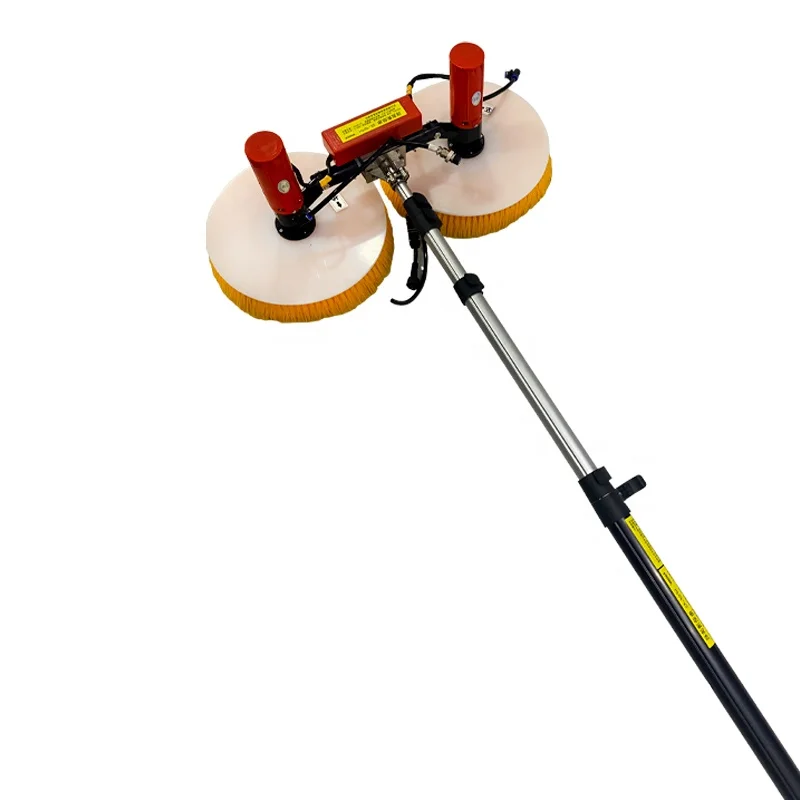 

Factory Price Solar Panel Cleaning Brush Rotating Water Powered Rotating Solar Cleaning Brush Solar Plate Cleaning Brush