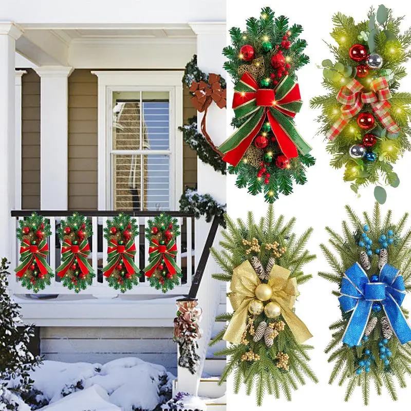 

Decorative Christmas Swag Stairway Swag Christmas Garland Decoration For Tree Garden Stairs Window Wall Porch Courtyard Backyard