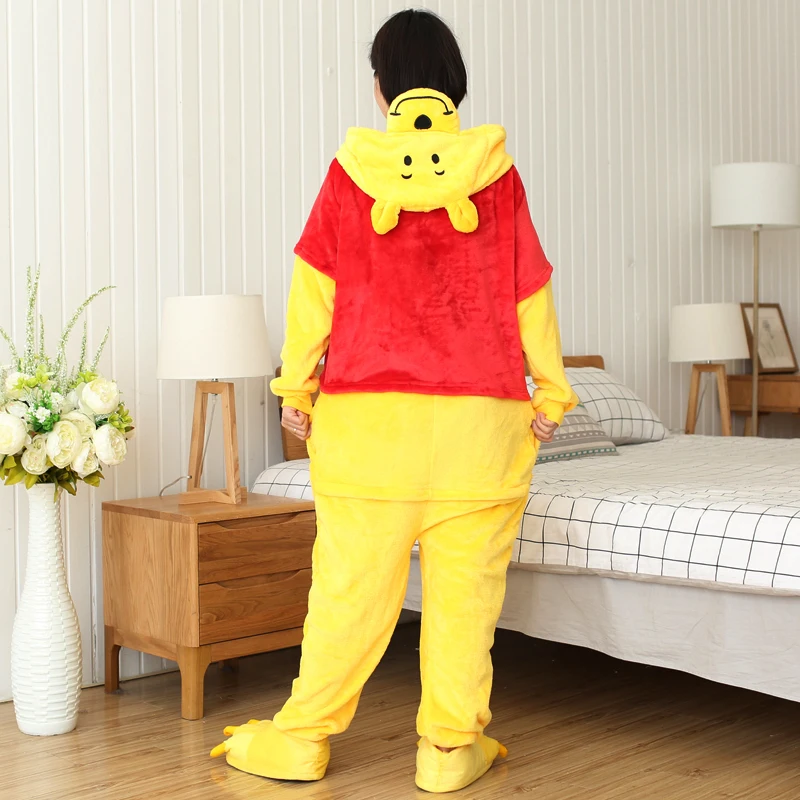 Kigurumi Bear Cartoon Onesies Adults Kids Animal Pajamas Jumpsuits Women Anime Cosplay Costumes For Christmas Halloween Party