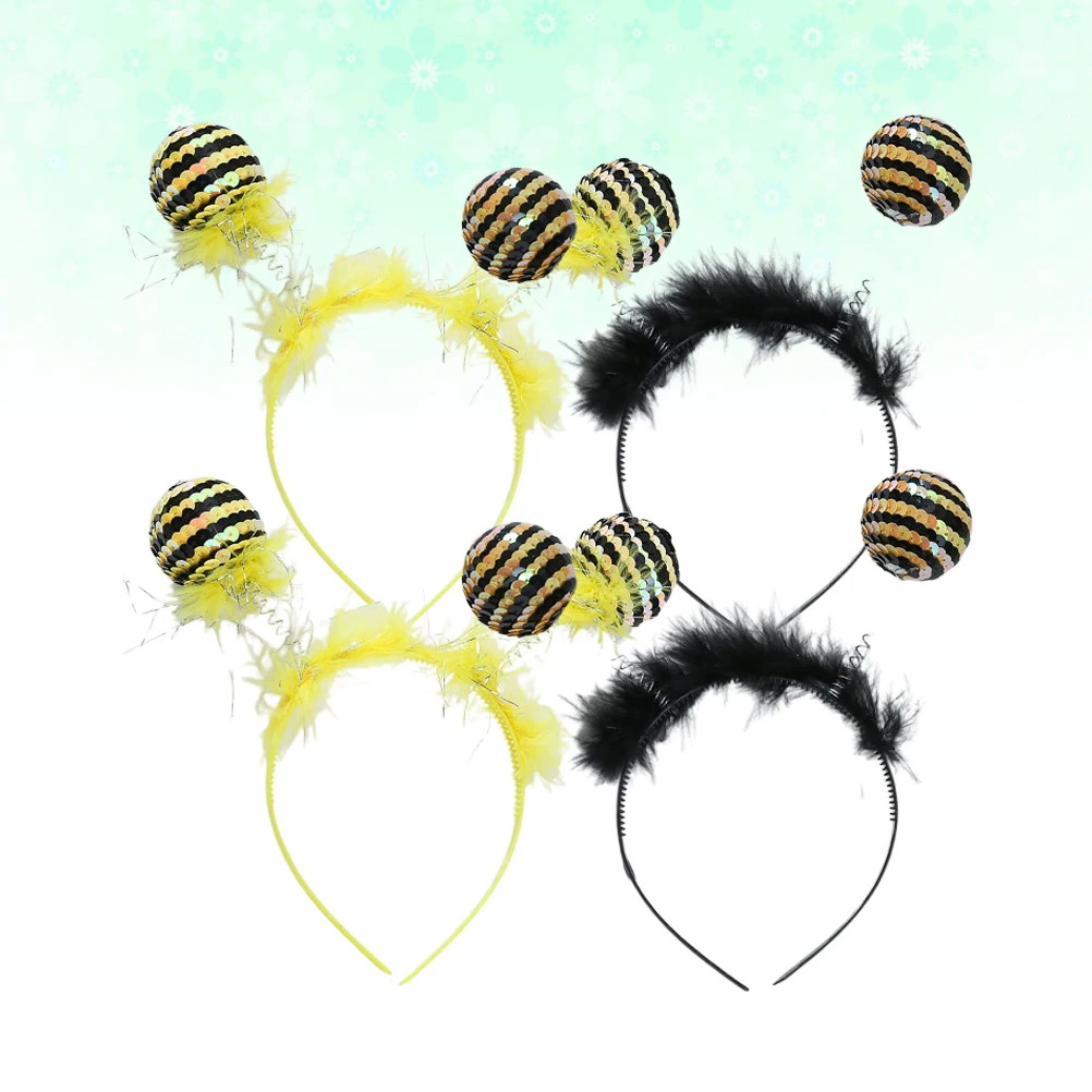 

4pcs Birthday Party Headband Spring Hair Hoop Lightweight Safe Comfortable Carnival Christmas Personalized Decor