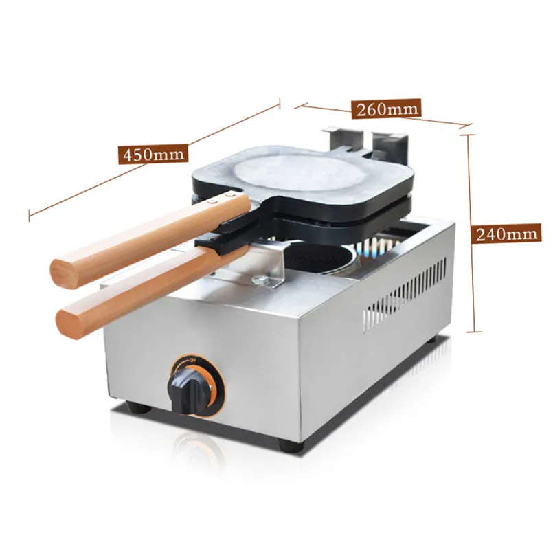 Gas Corn Stick Waffle Machine Stainless Steel Crispy Waffle Making Machine Snack Food Stove