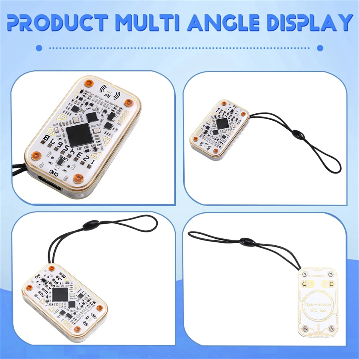 الحرباء الترا تتفاعل قارئ الشرائح الذكية + 3xUID المفاتيح البطاقة الذكية المحاكي 125K 13.56M IC بطاقة الهوية فك NFC قراءة الكاتب