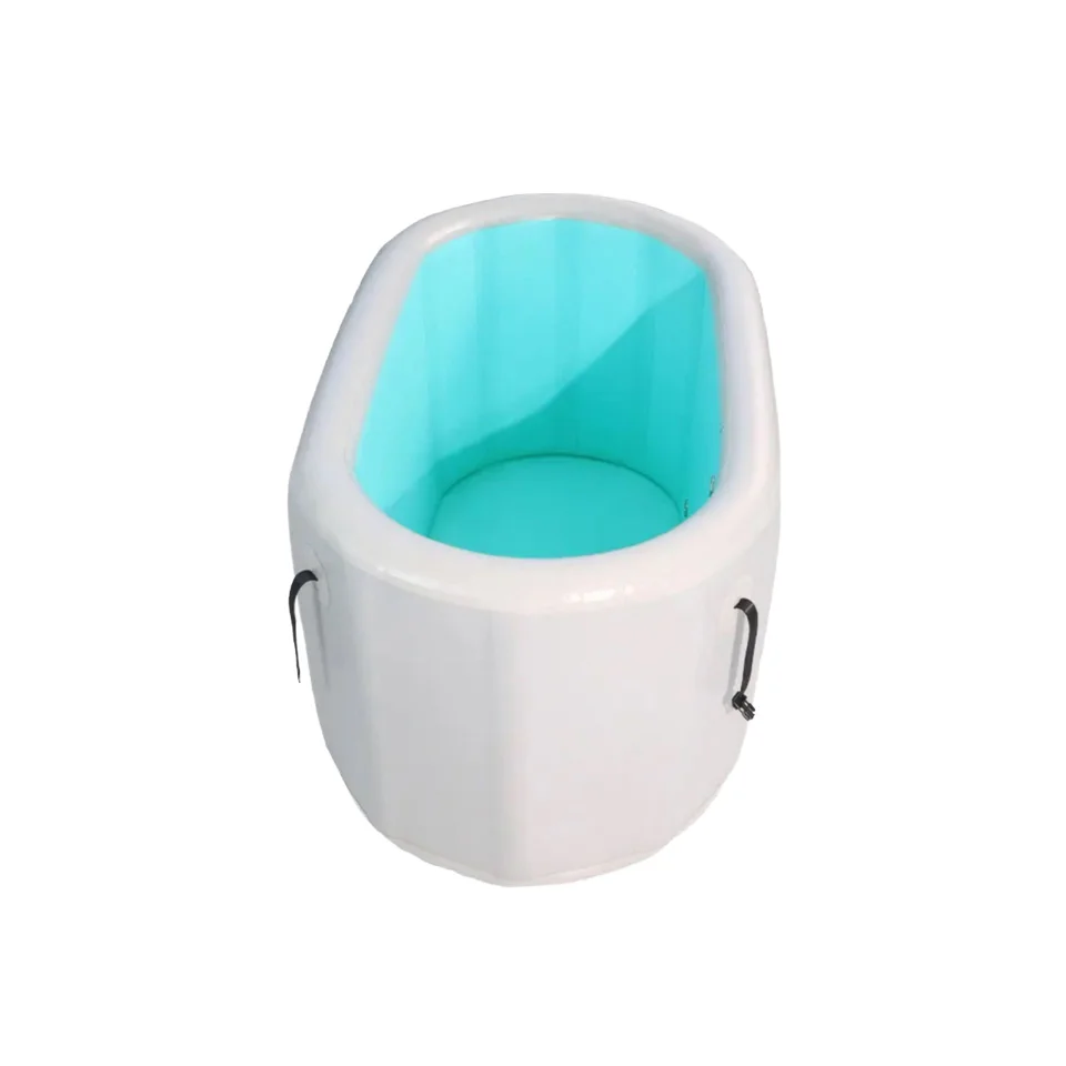 

Portable Inflatable Oval PVC Ice Bath Recovery Pod Cold Plunge Tub Pool With Optional Chiller Sports Recovery Accessory