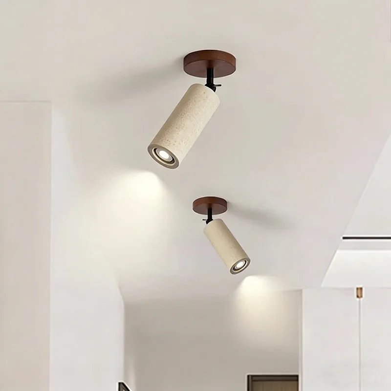 

Современный каменный настенный светильник для дома, прикроватное украшение для отеля, деревянное основание, бра, светильник для чтения, вращающийся точечный блеск, художественный выставочный светильник