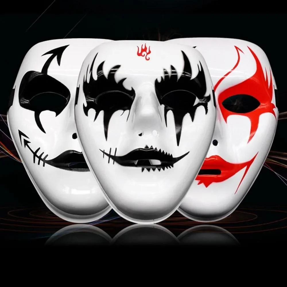 Halloween Phantom Masquerade Cosplay Mask with Elastic Band for Adult Male Full Face Horror Cosplay Mask Ball Party Props