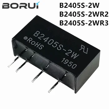 1 adet B2405S-2W B2405S-2WR2 B2405S-2WR3 B2405S 24VTo5V dönüştürücü DC DC güç modülü dönüştürücü 1000VDC izolasyon