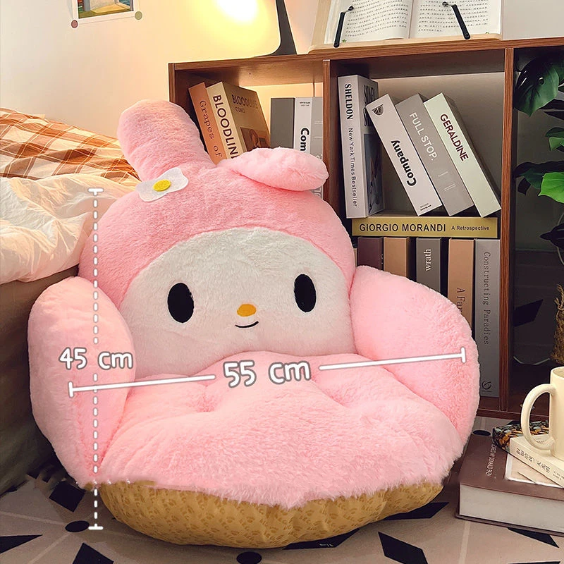 Kawaii Sanrioed Anime Peripheral Kuromi Mymelody Cinnamorol Bedroom Bay Futon Plush Tatami Cushion Christmas Birthday Gift