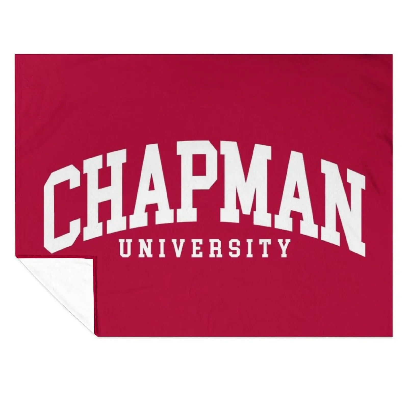 

chapman - college font curved Throw Blanket Fashion Sofas Hairy Sleeping Bag Furry Blankets