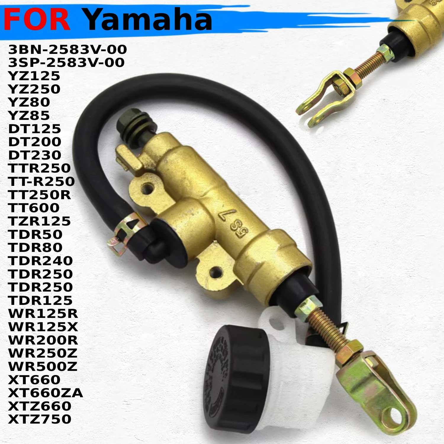 

Главный тормозной цилиндр заднего суппорта для Yamaha TT600 TT600R XT660 XT660ZA XTZ660 DT230 TDR240 TDR250 WR500Z XT660ZA 3BN-2583V-00