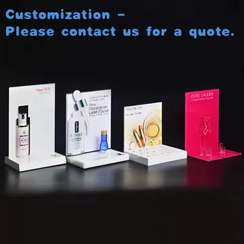 

custom.Rotating LED Acrylic Display Stand Anti-Scratch Coating Eyewear Store Display-Day Delivery