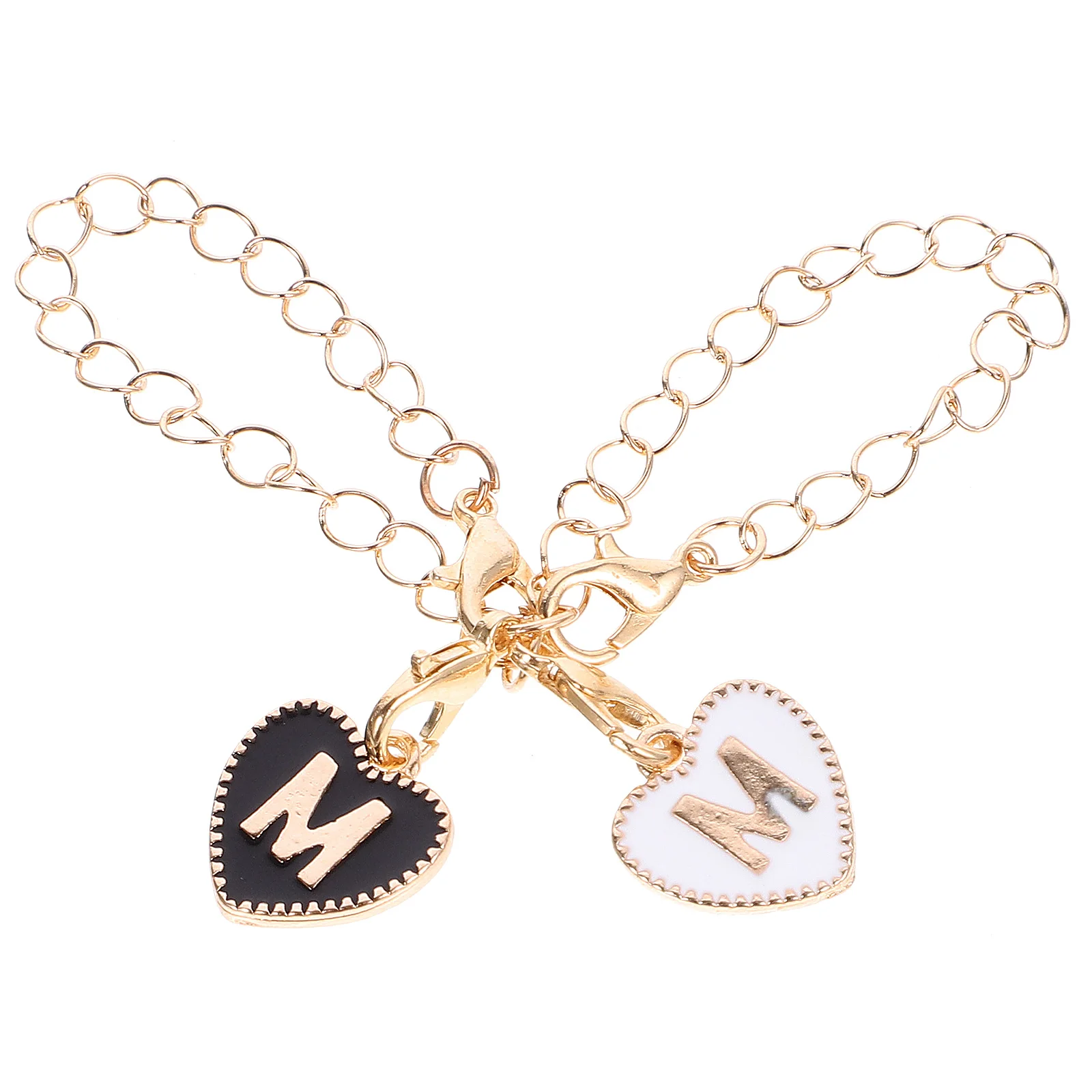 

2 Pcs Love Pendant Letter Charms Craft Cup Heart Heart-shaped Alloy Jewellery Making