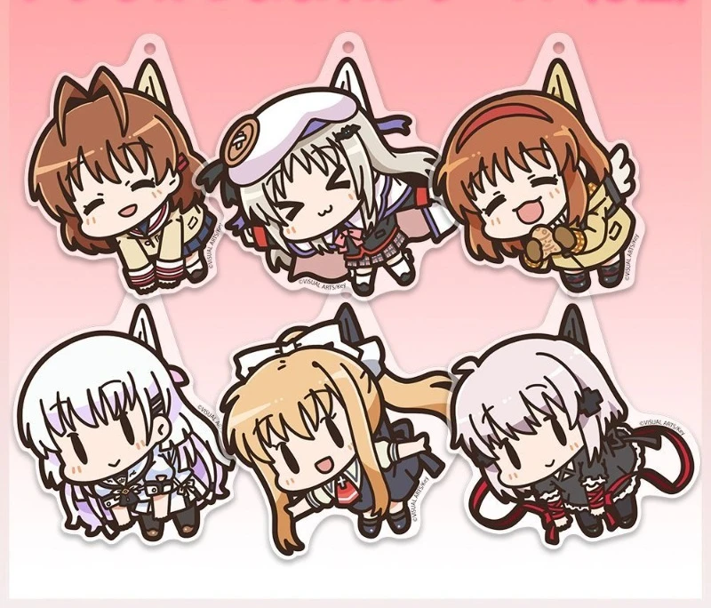 Брелок для ключей в стиле аниме Furukawa Nagisa, брелок для ключей Kamio Misuzu, сумки, подвеска, детский подарок друзей для фанатов, игрушки для косплея