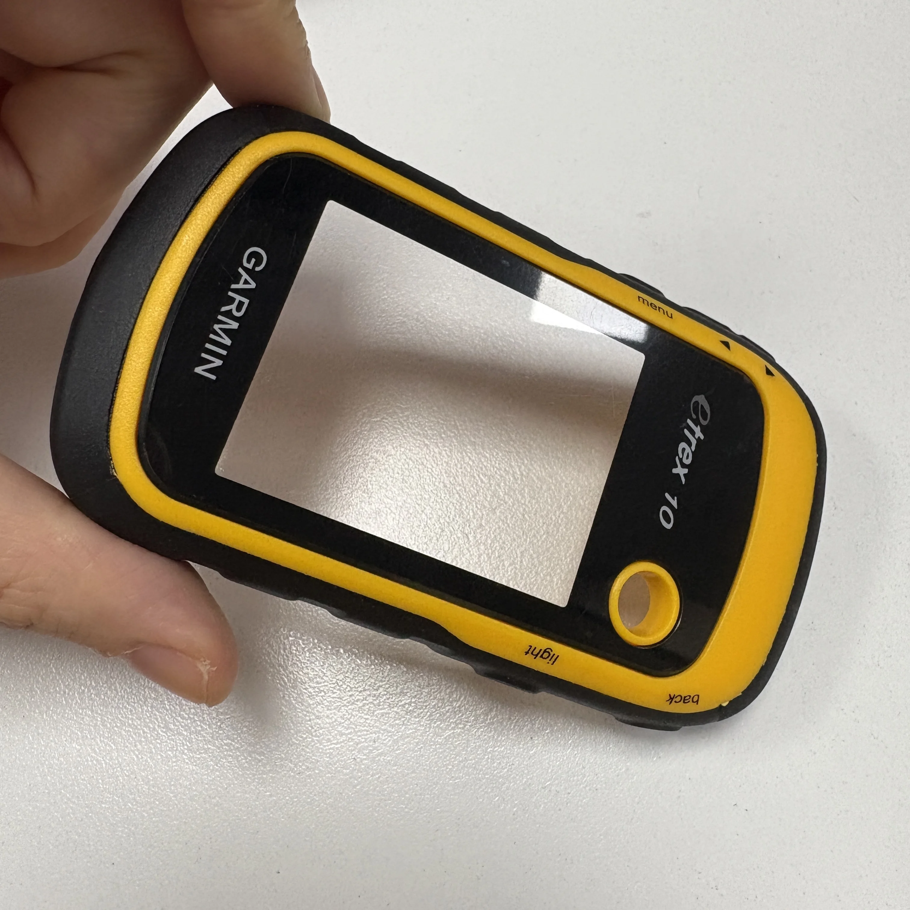 

Передняя крышка для Garmin Etrex 10, стеклянная панель и кнопка питания, GPS, ручной корпус, ремонт корпуса