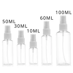 1PC Refillable Bottles Clear PET Plastic Portable Spray Bottle Empty Perfume Container Accessories 10ml 30ml 50ml 60ml 100ml NEW