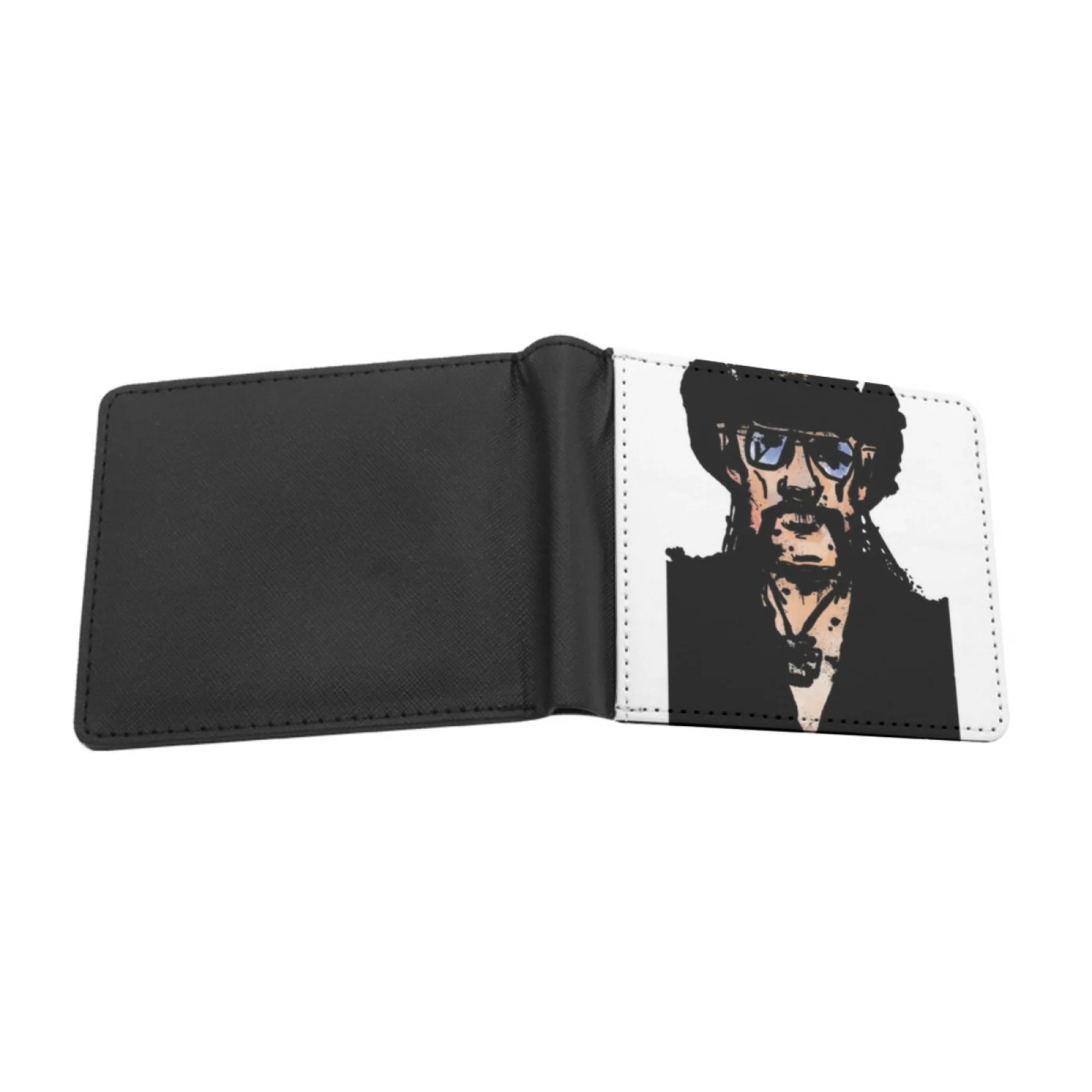 New Men's Wallet Short Fashion Pu Leather Wallet Multi Card Wallet Kilminster Musician Music And Roll Metal Icon Portrait