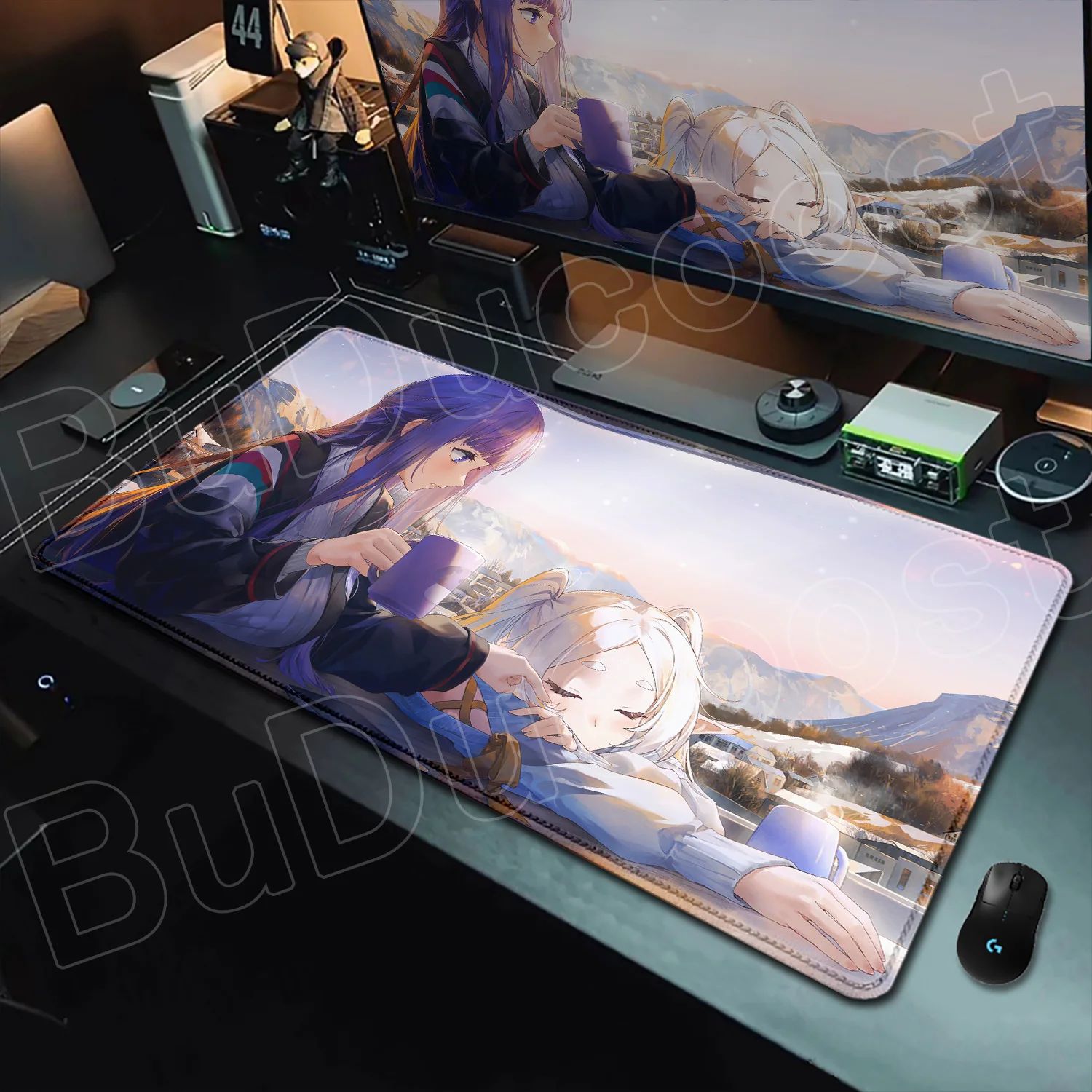 Exquisite Wallpaper Anime Sousou No Frieren Mouse Pad XXL HD Printing Mousepad Hot Large Game Non-slip Rubber MousePad Table Mat