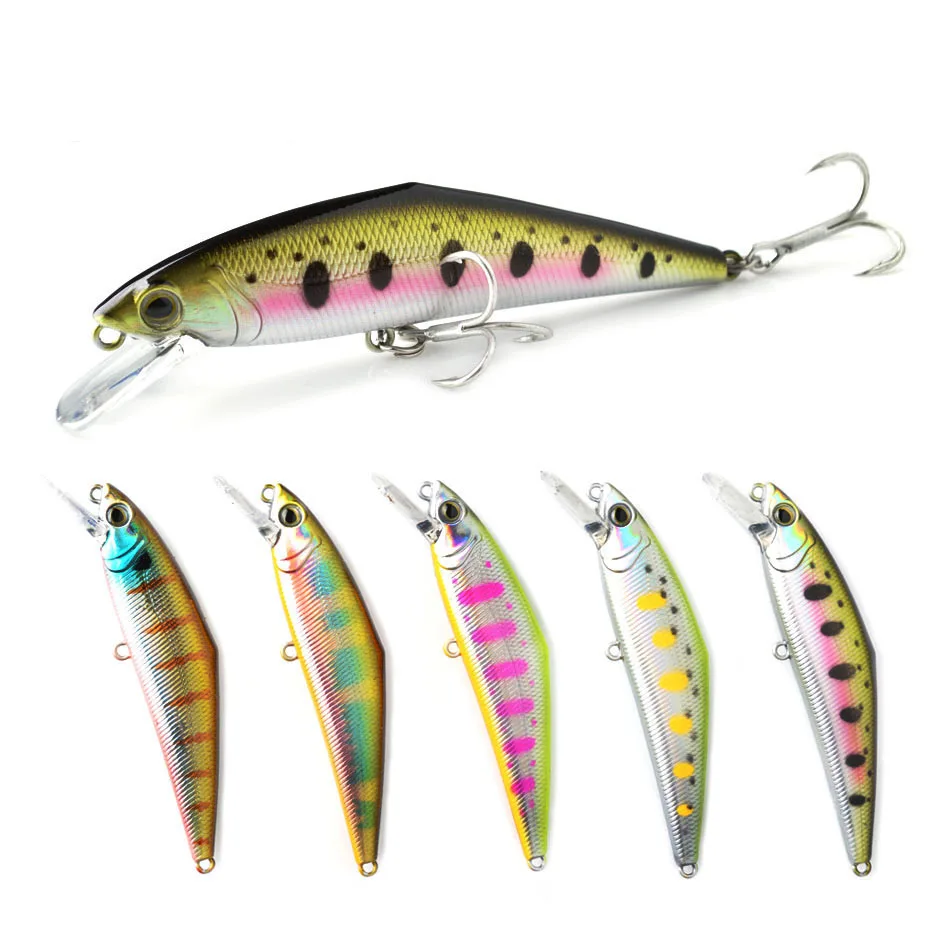 TOMA 85F Minnow Fishing Lure 85mm 15g Sinking Hard Baits Iscas Artificial Minnow Wobbler Bass Pike Bait Fishing Tackle