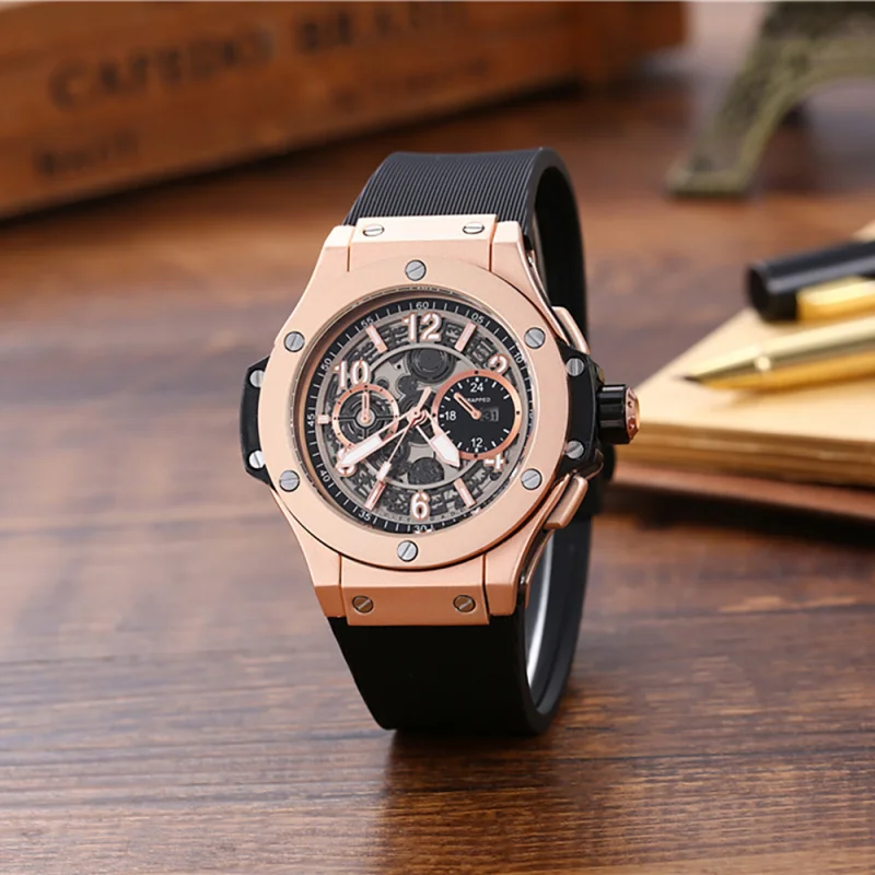 Reloj de cuarzo para hombre, pulsera de silicona de moda informal, mismo estilo, Comercio Exterior, nueva generación